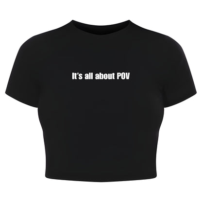 POV Crop Tee